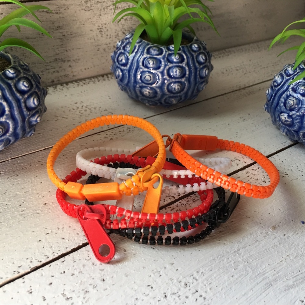 Zipper Bracelets Set of 5 - Picture 2 of 7